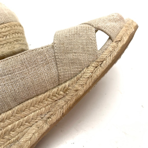 ELLEN TRACY KANDI Peep Toe Espadrille Shoes sz 9 - Picture 16 of 16